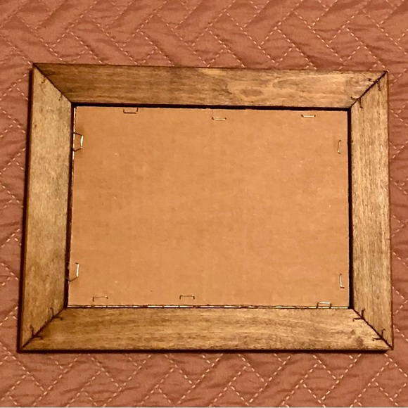 Vintage Winter Mountain Landscape Wood
Frame Art Print Rustic Cabin Farmhouse - Picture 6 of 7